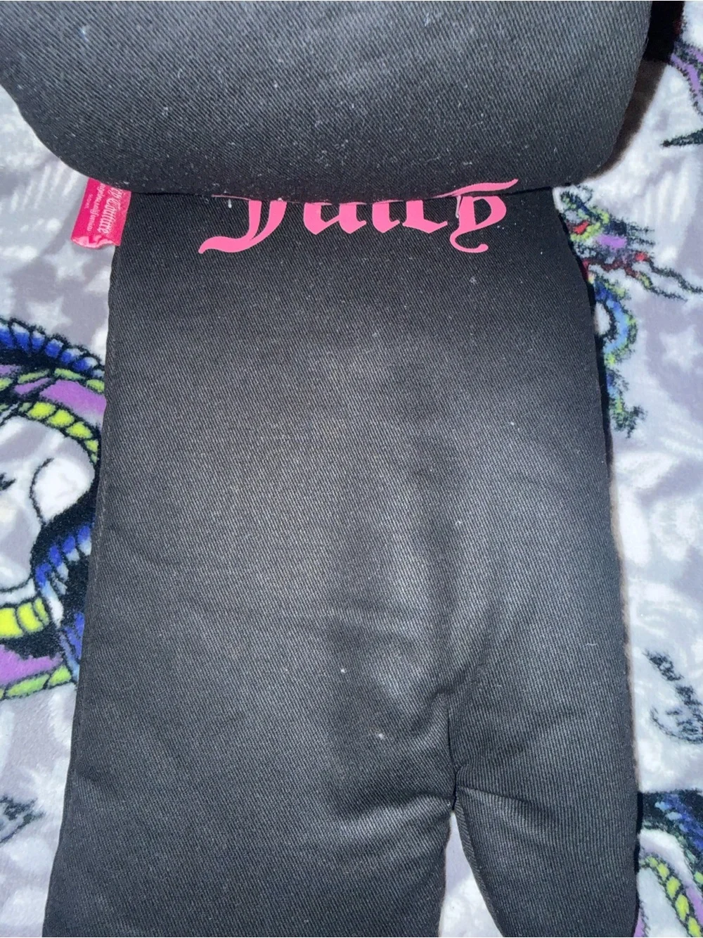 Juicy Couture Home Set of 2 Oven Mitts Black Pink Logo